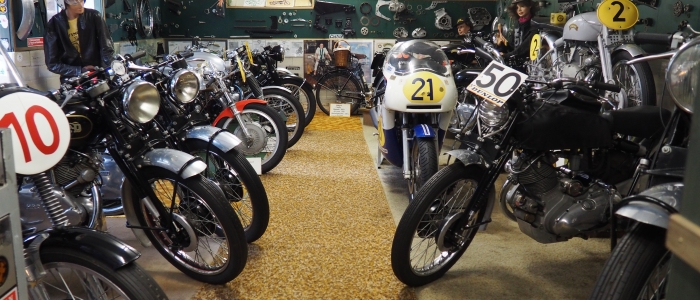 Motorcycle tours in Germany visit to private vincent museum
