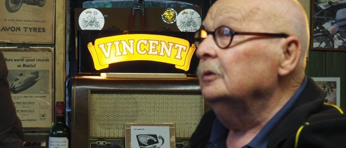Motorcycle tours in Germany visit to private vincent museum