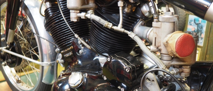 Motorcycle tours in Germany visit to private vincent museum