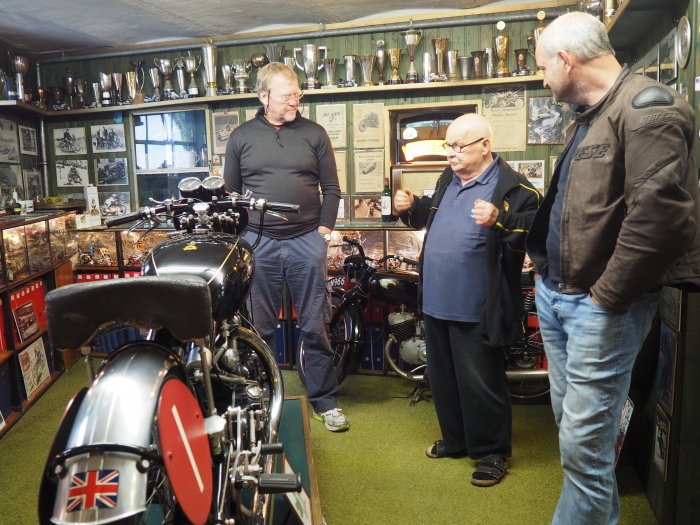 Motorcycle tours in Germany visit to private vincent museum -