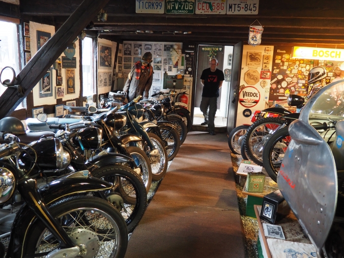 Motorcycle tours in Germany visit to private vincent museum -