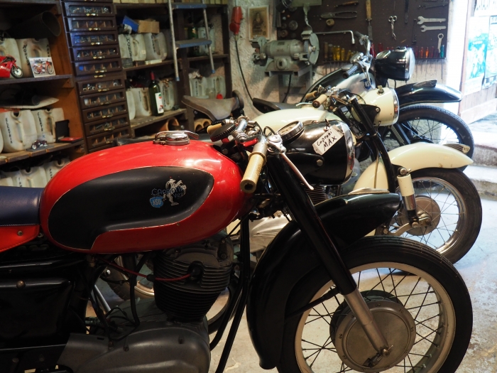 Motorcycle tours in Germany visit to private vincent museum -