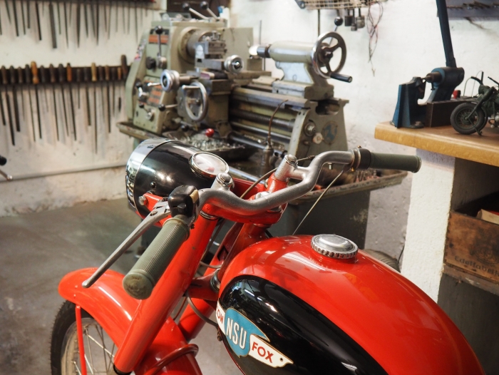 Motorcycle tours in Germany visit to private vincent museum -